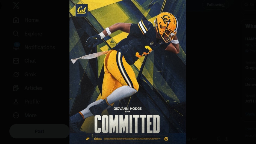 Bears Pick Up Their 1st Commitment of the 2027 Class With Grant Edge Giovanni Hodge